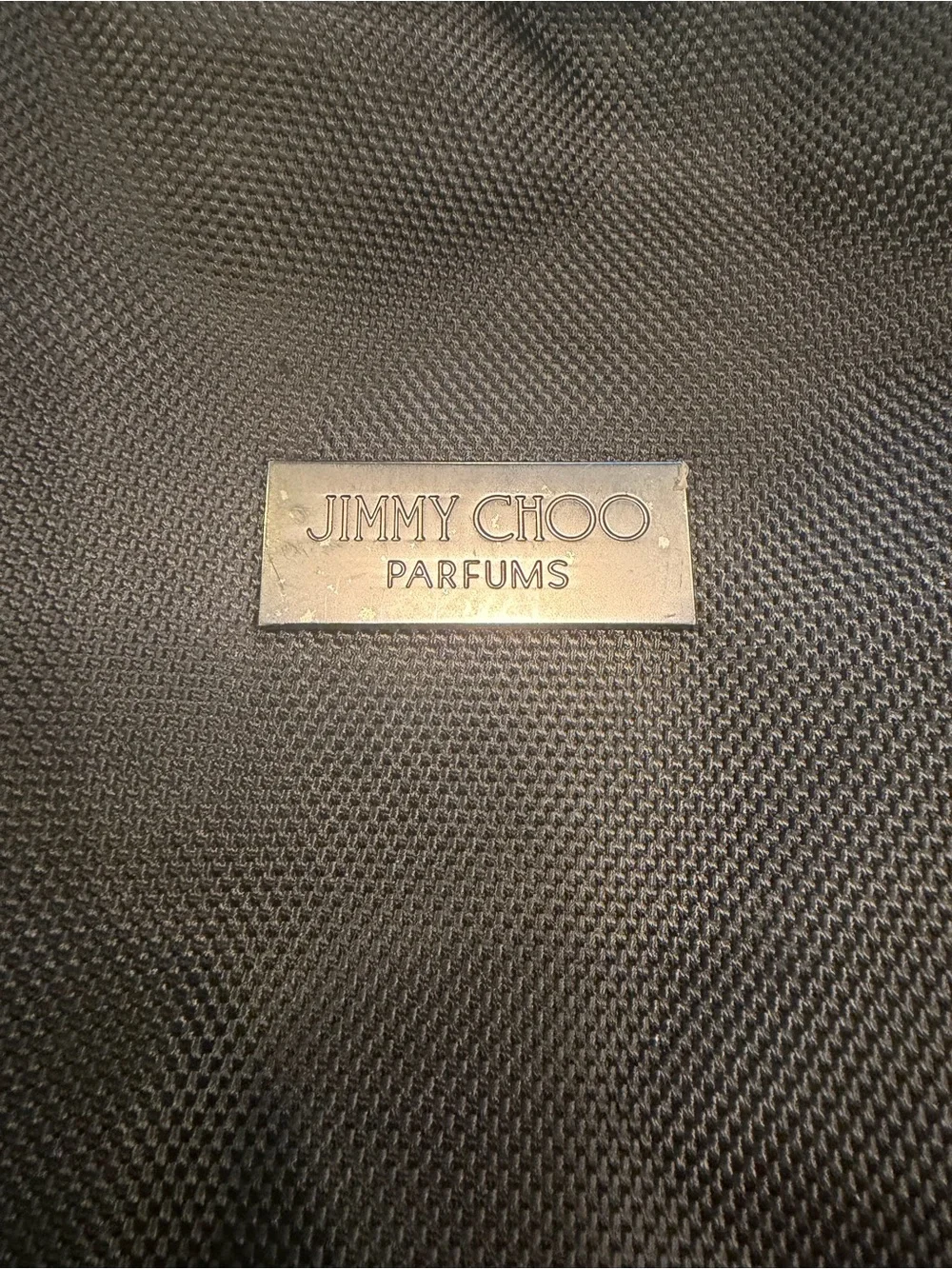 Black Jimmy Choo Backpack with Textured Front Pocket